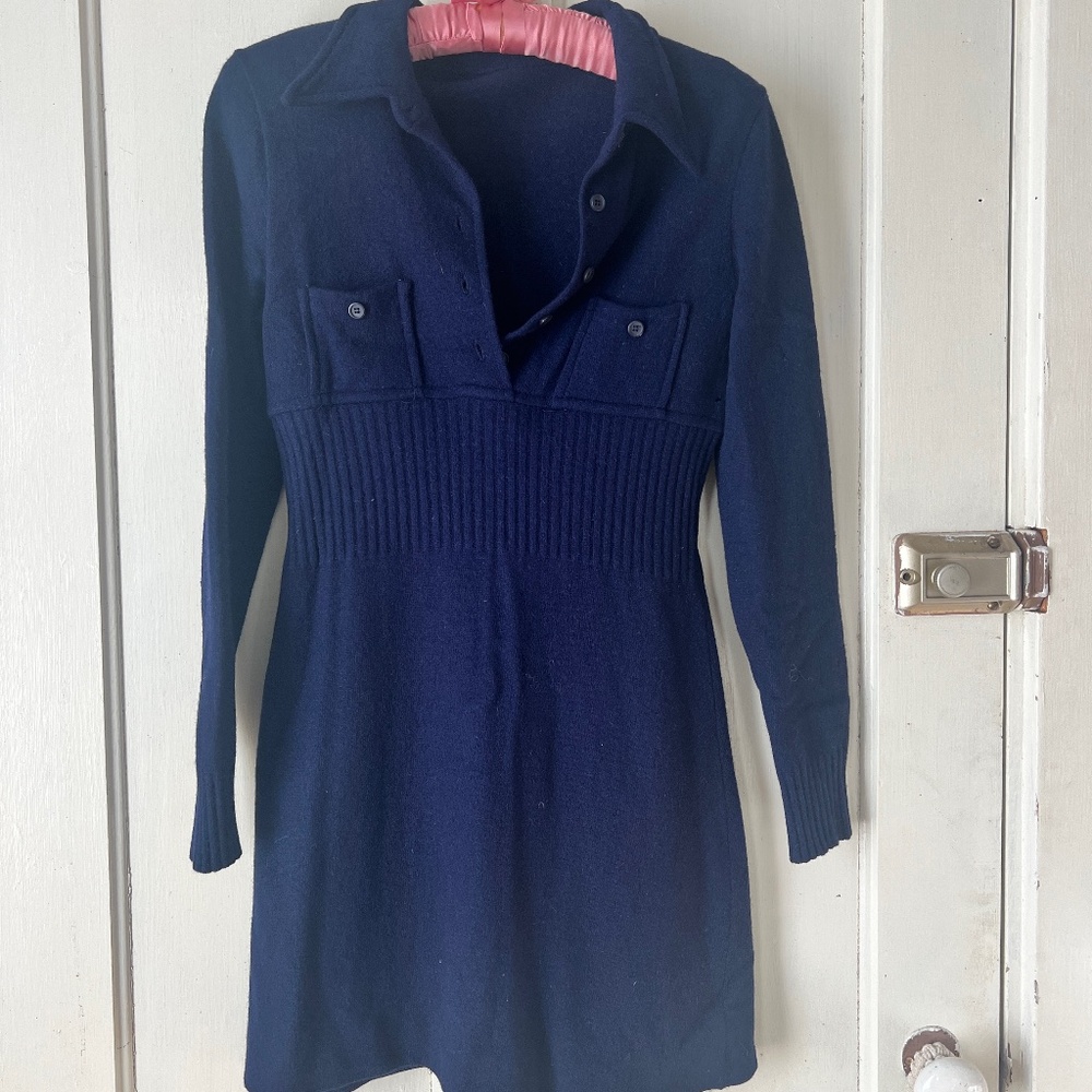 1940s wool mini dress